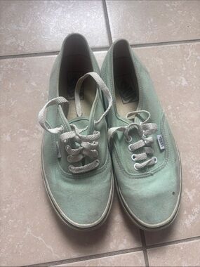 Vans Pale Mint Green Canvas Low-Top sneakers